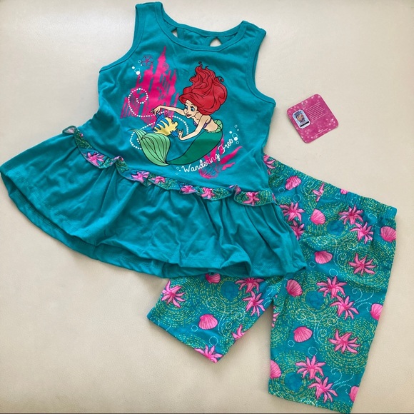 Disney Other - Disney Ariel mermaid 🧜♀️ cute set 2161